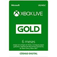 Microsoft Suscripción Xbox Live Gold - 6 Meses | Xbox Live - Código de descarga